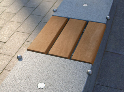 Inset Benches On Granite
