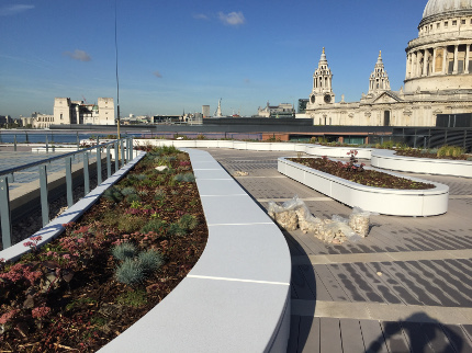 London rooftop seating scheme